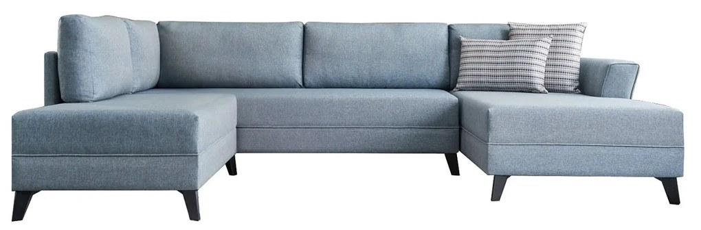 Sofá-Cama de Canto Eris – Azul – 300 x 78 x 202 cm