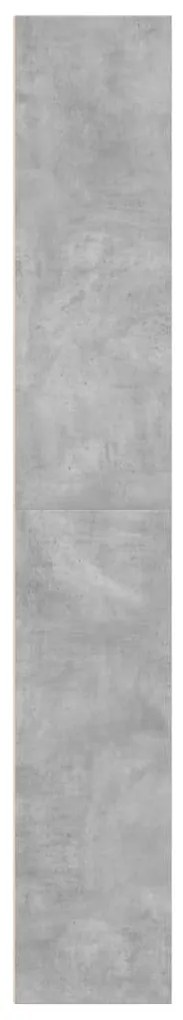 Estante 60x30x189 cm derivados de madeira cinzento cimento