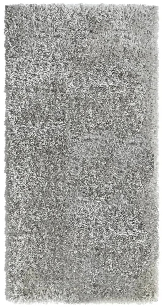 vidaXL Tapete shaggy de pelo alto com 50 mm 100x200 cm cinzento