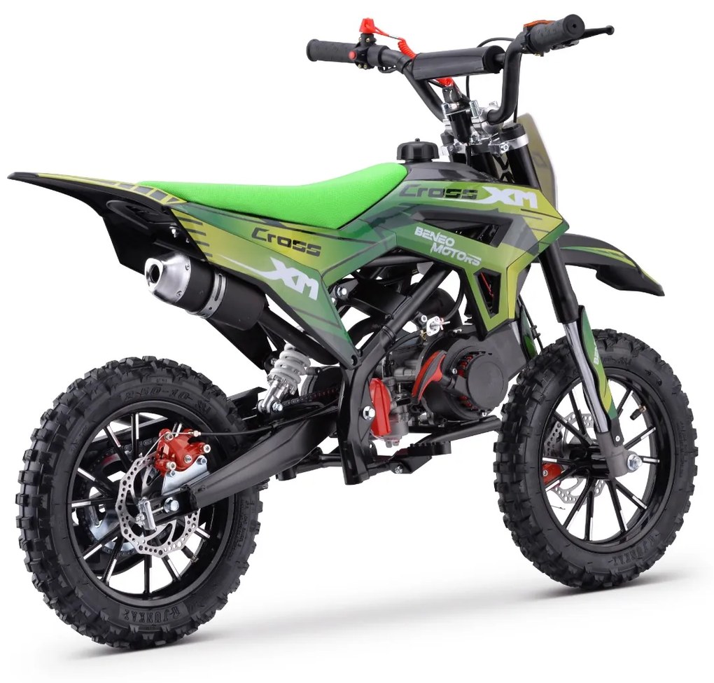 Mota cross gasolina 50 cc para crianças Motors CROSS XM Verde