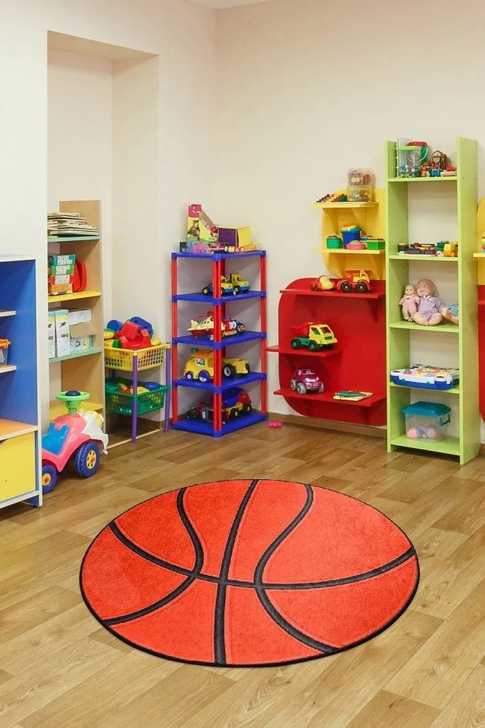 Tapete Basketball – Multicolor – Diâmetro 140 cm | Tribo Home