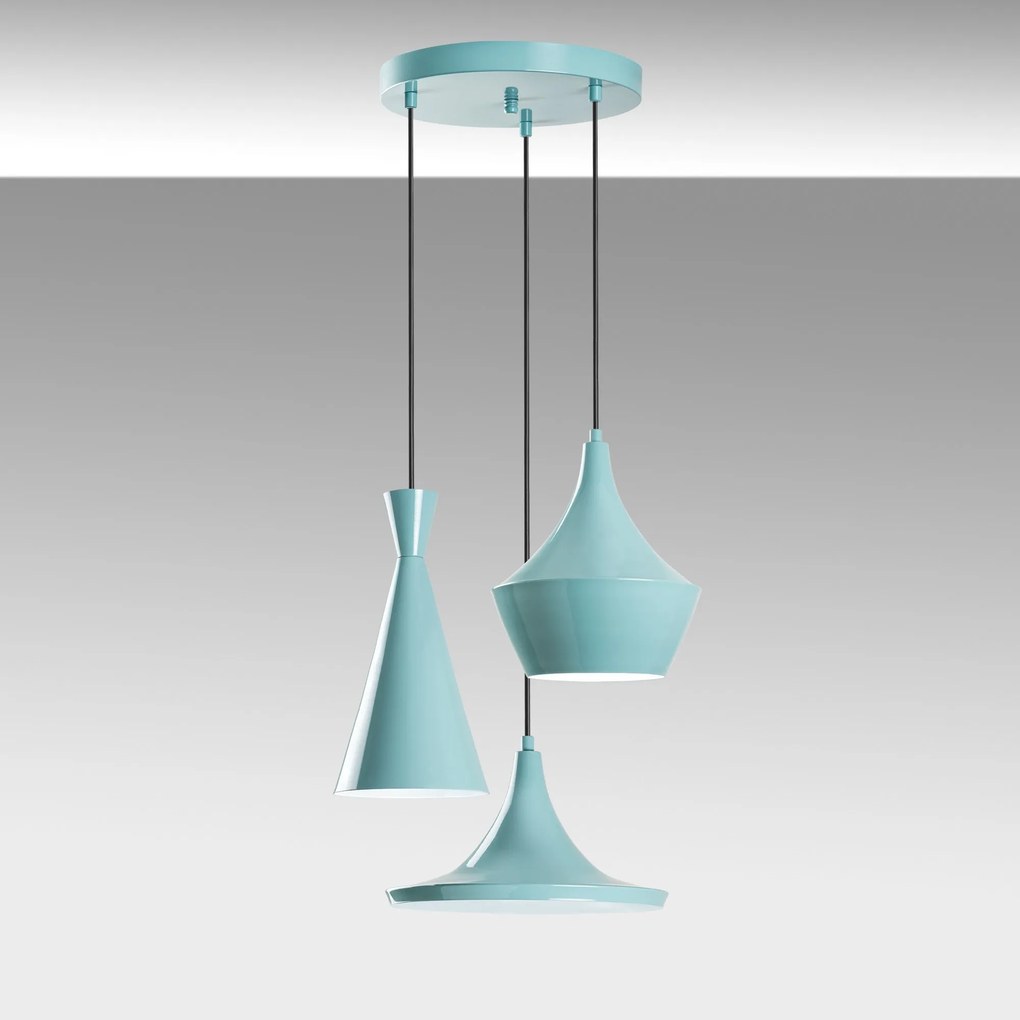 Candeeiro de Teto Tom – Turquesa – Ø45 cm