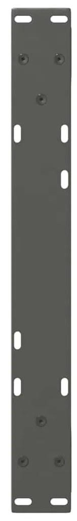 Pés para mesa de centro 2 peças antracite 60x(30-31,3) cm aço