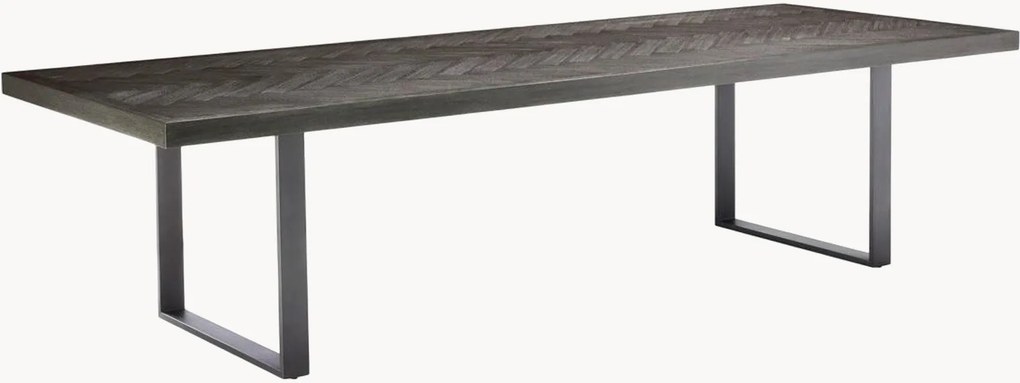 Mesa de jantar com tampo de madeira Melchior
