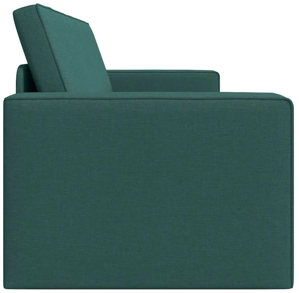 Sofá Cama de Chão 2 em 1 Verde Escuro 245x150x60.5 cm