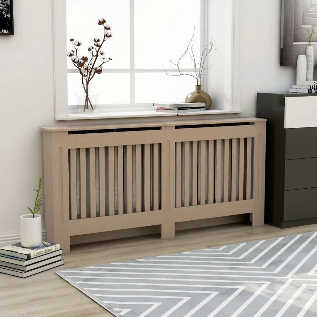 288181 vidaXL Cobertura de radiador 172x19x81 cm MDF
