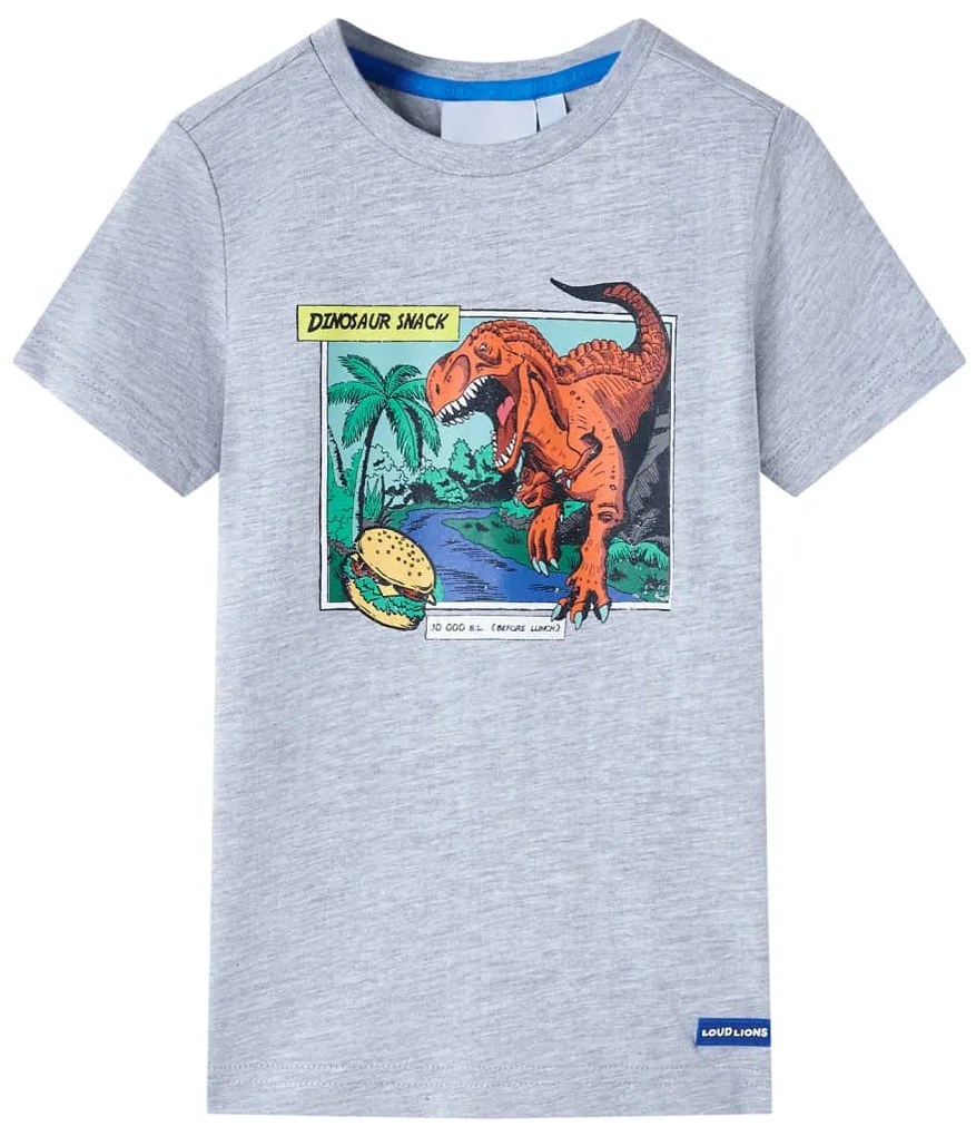 T-shirt para criança cinzento 116