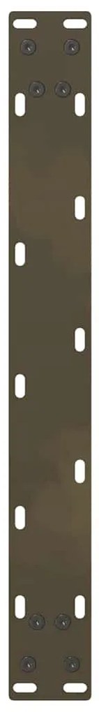 Pés para mesa de centro em aço natural, 2 peças, 50x(30-31) cm, aço