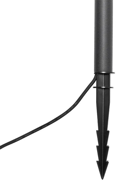 Foco de jardim moderno preto com LED IP54 - Skyf