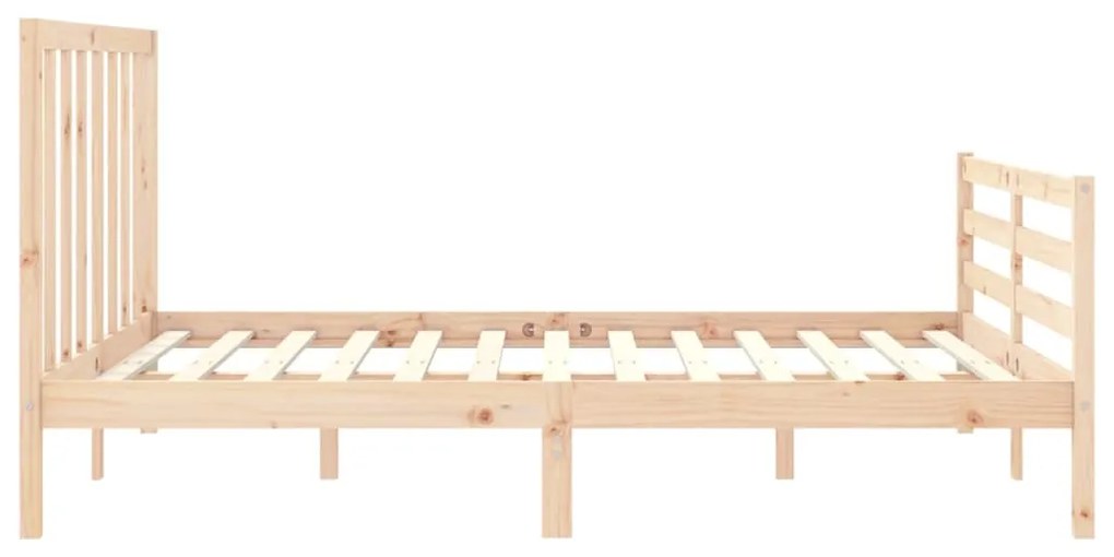 Cama sem colchão 160x200 cm madeira de pinho maciça