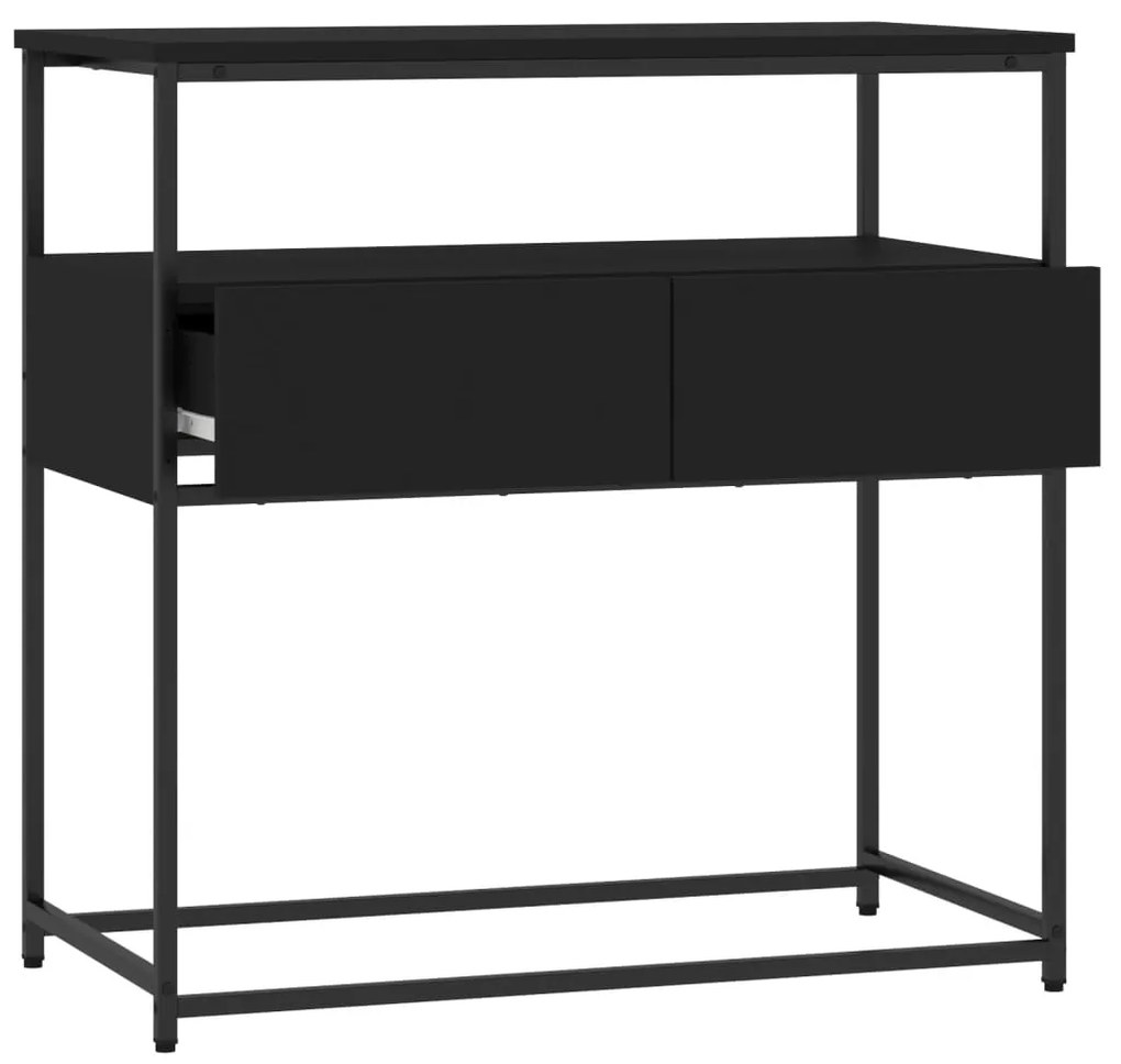 Mesa consola 75x40x75 cm derivados de madeira preto