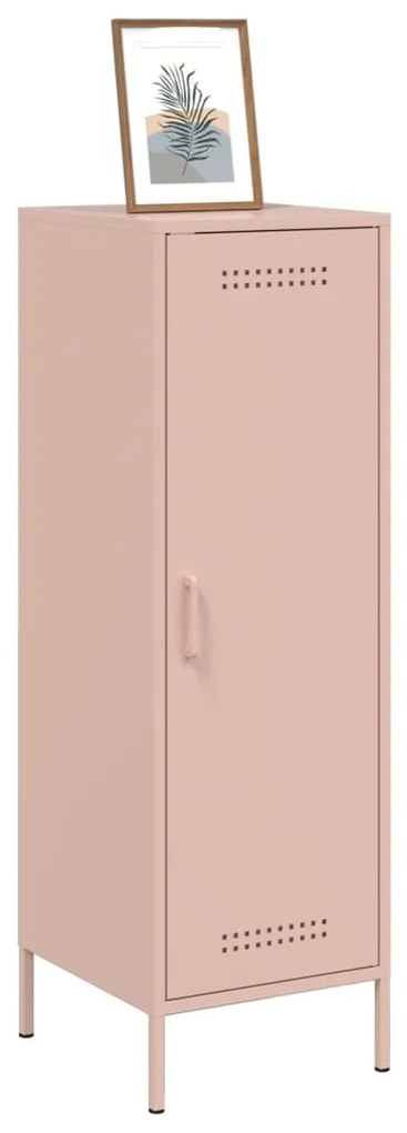 Aparador alto 36x39x113 cm aço rosa