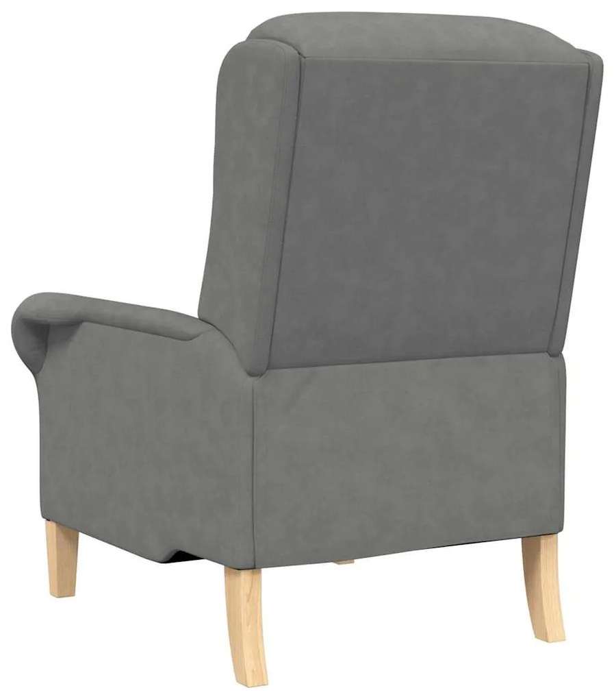 Cadeira Cinza Escuro 52 cm em Microfibra