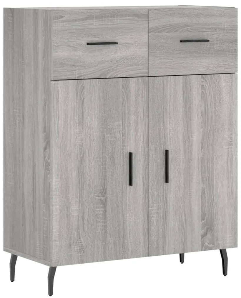 Armário alto 69,5x34x180 cm derivados de madeira sonoma cinza