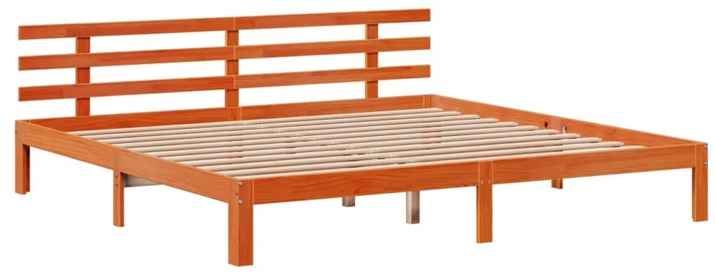 Cama com estante sem colchão 180x200 cm pinho maciço