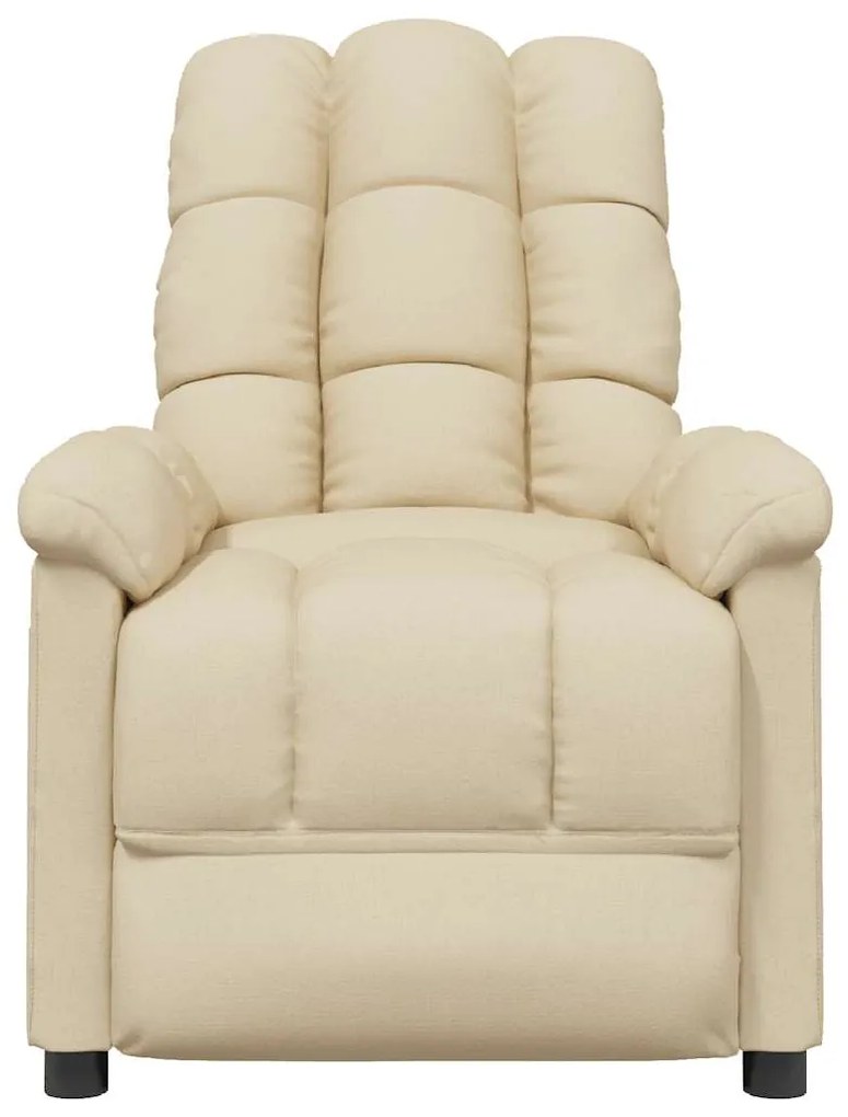 Poltrona de massagens tecido cor creme