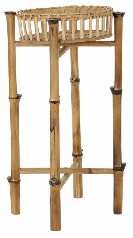 Plantador DKD Home Decor Bambu Natural (32 x 32 x 55.5 cm)