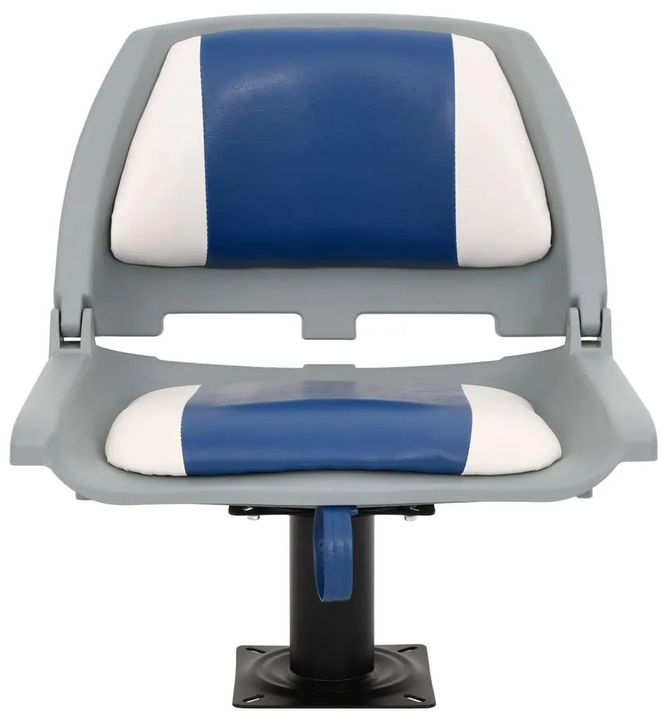 4 pcs conjunto assento barco dobrável 48x51x41 cm azul e branco
