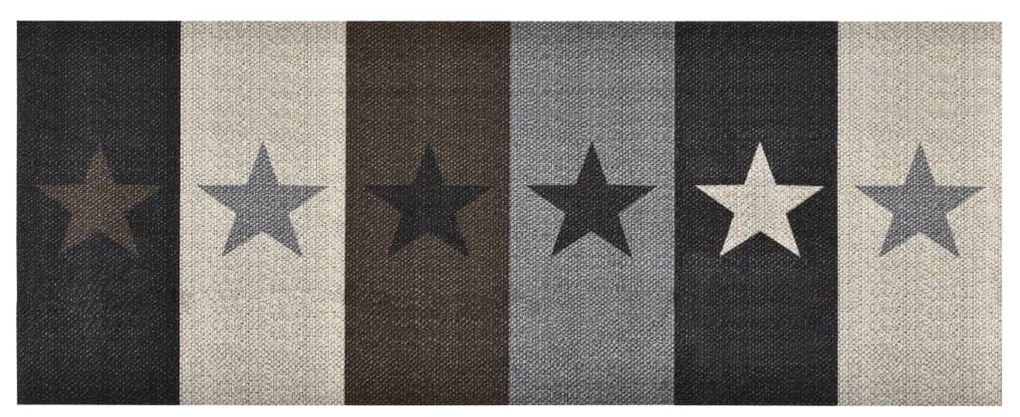 Tapete de cozinha lavável com design estrelas 60x180 cm