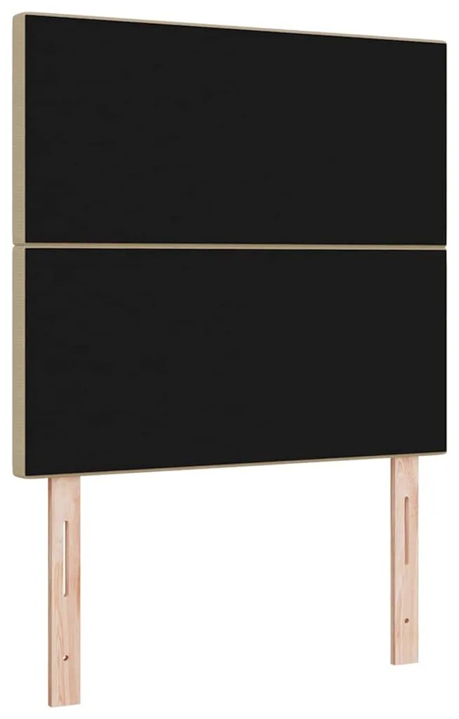 Cabeceira vidaXL Design Simples Verde Claro Cinza 100 cm Tecido de Vel