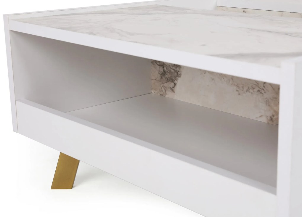 Mesa de Centro Frida – Branco – 90x63x34 cm