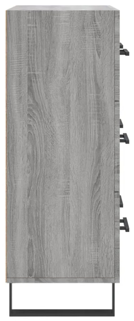 Aparador 69,5x34x90 cm derivados de madeira cinzento sonoma