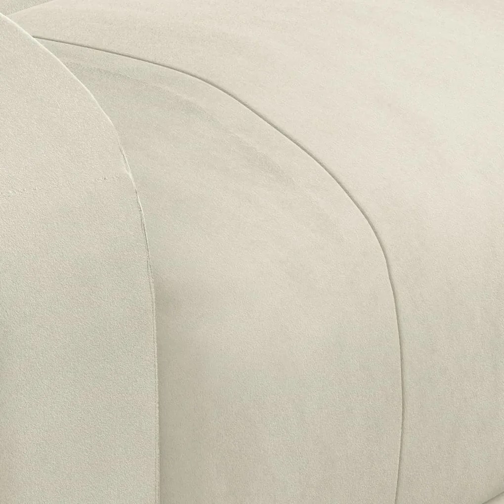 Poltrona de massagens elétrica veludo creme