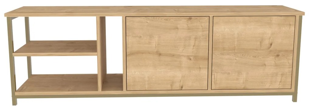 Móvel TV Primrose – Carvalho Dourado – 160 cm x 35,3 cm x 50,8 cm