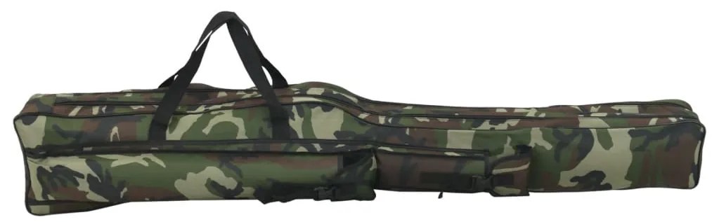 Saco para cana de pesca 160 cm tecido oxford camuflagem verde