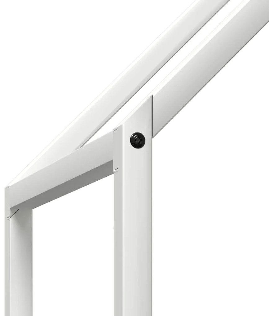 Suporte para lenha 60x25x60 cm aço laminado a frio branco