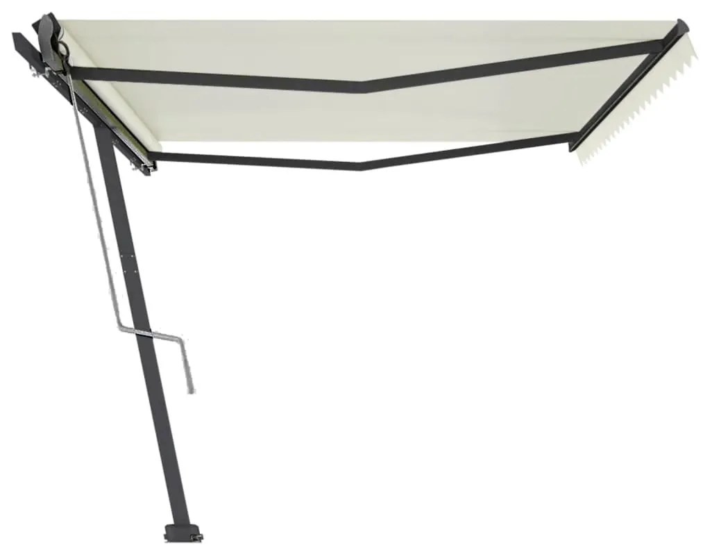 Toldo automático independente 500x300 cm cor creme