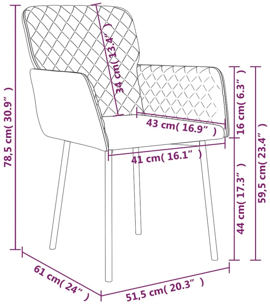 Cadeiras de jantar 2 pcs veludo cinzento-escuro