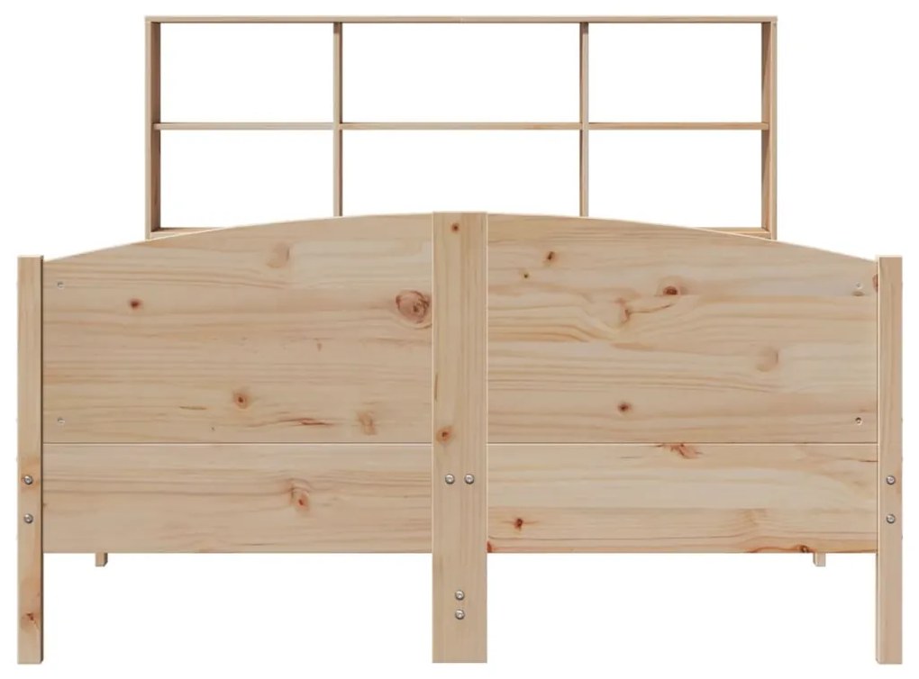 Cama com estante sem colchão 120x190 cm pinho maciço