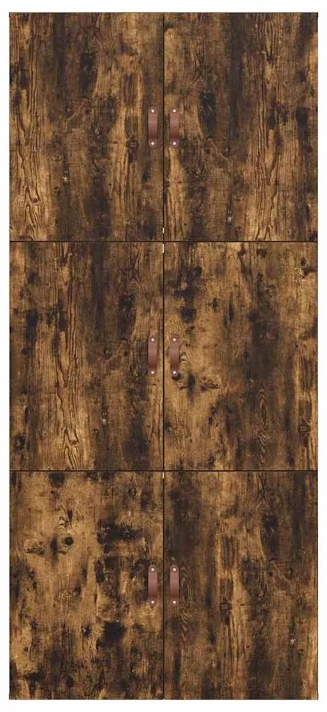 Cama de Armazenamento Carvalho Fumado 90x190 cm