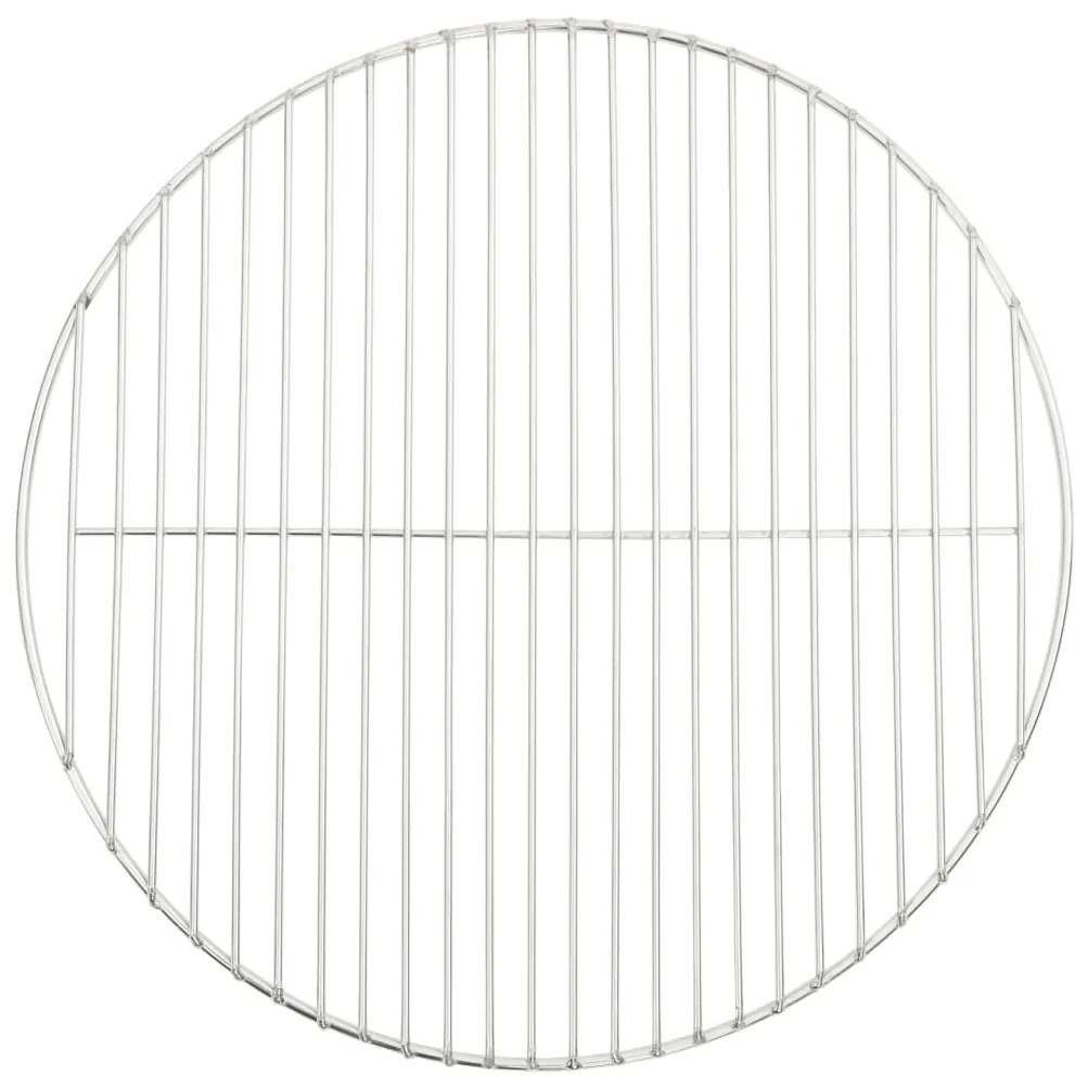 Grelha para churrasco redonda Ø47 cm aço inoxidável 304