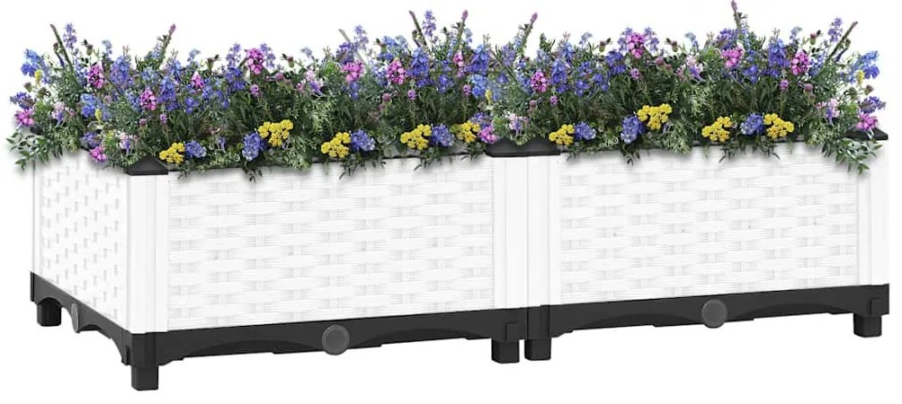 Canteiro elevado 80x40x23 cm polipropileno