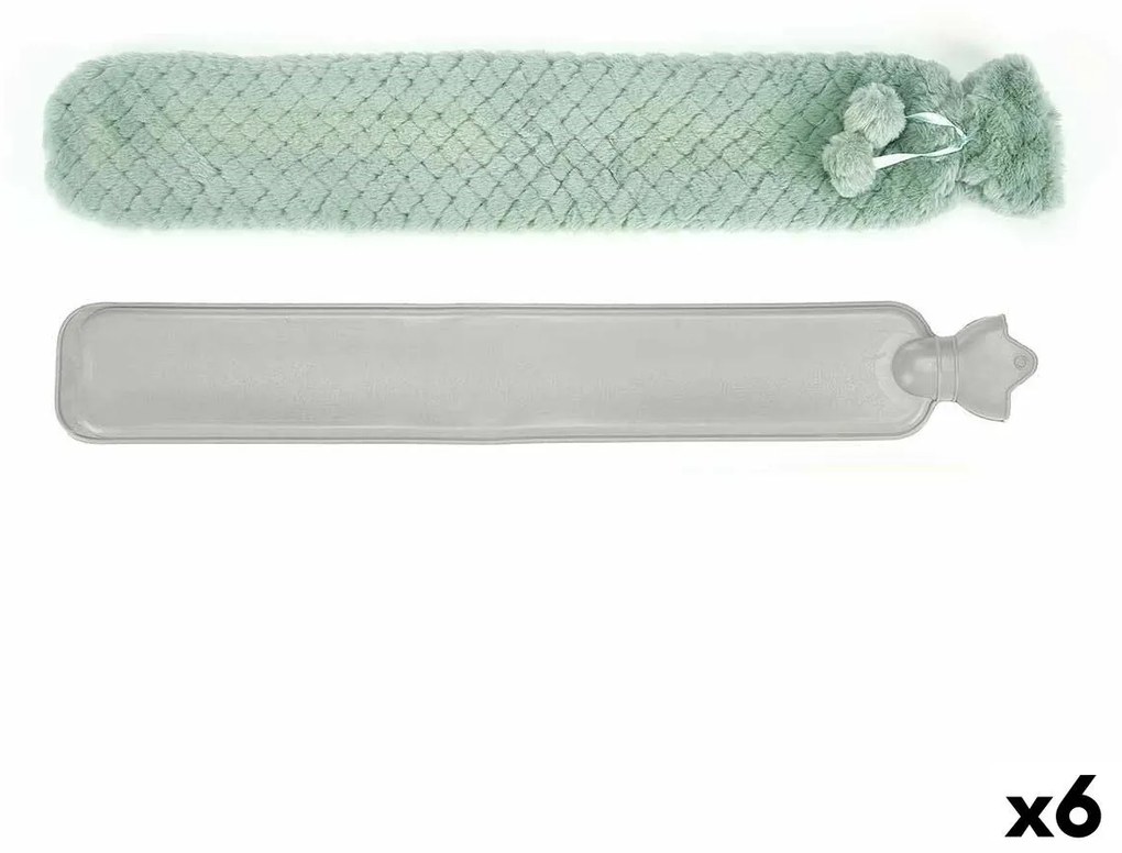 Botija de Água Quente Verde Plástico 2 L (6 Unidades)