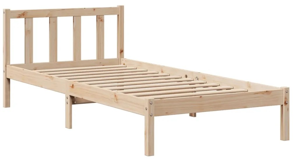 Cama sem colchão 90x200 cm madeira de pinho maciça