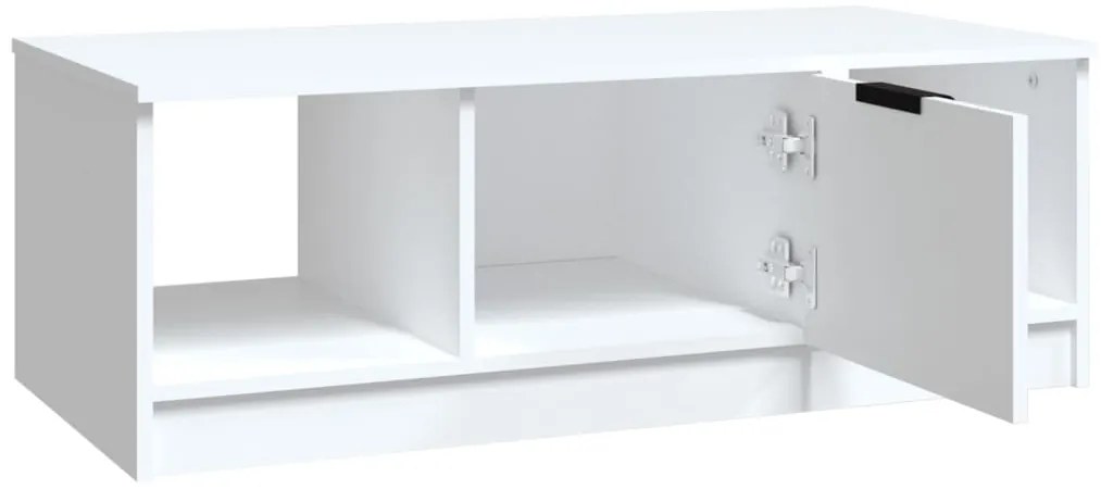 Mesa de centro 102x50x36 cm madeira processada branco