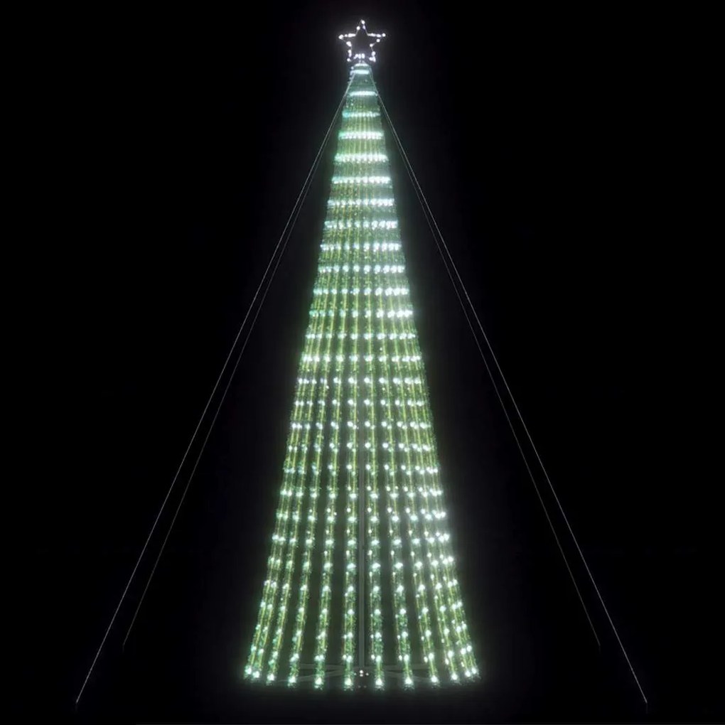 LED Árvore de Natal 1028 LEDs Branco Frio 403 cm