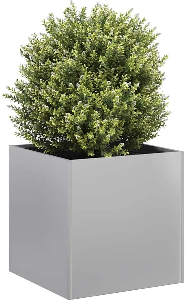 vidaXL Planter 40x40x40 cm aço galvanizado