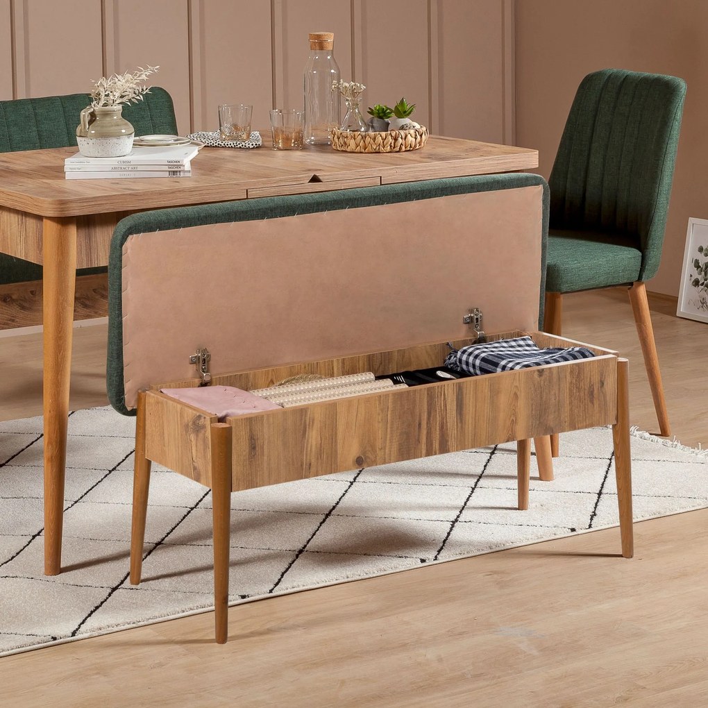 Banco Vina – Atlantic Pine Green – 110x46x40 cm