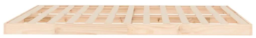 Estrutura de cama king size 150x200 cm madeira de pinho maciça