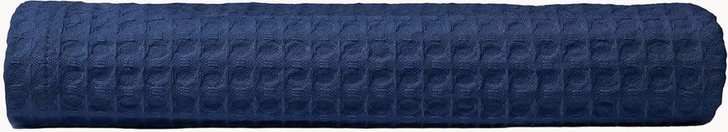 Toalha de mãos em algodão com padrão favo de mel Midnight Blue