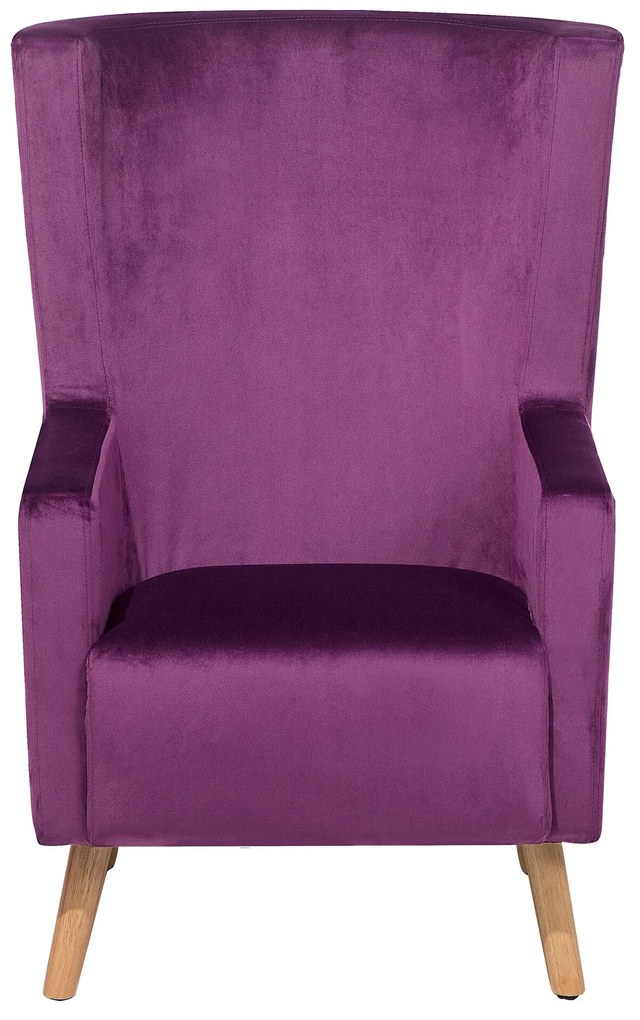 Poltrona em veludo roxo ONEIDA Beliani