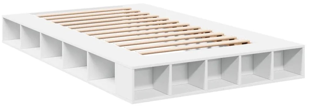 Estrutura de cama 120x200 cm derivados de madeira branco