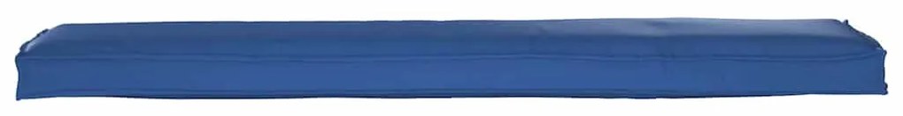 Almofada de Palete para Banco Azul Royal 180x40x8 cm Tecido Oxford