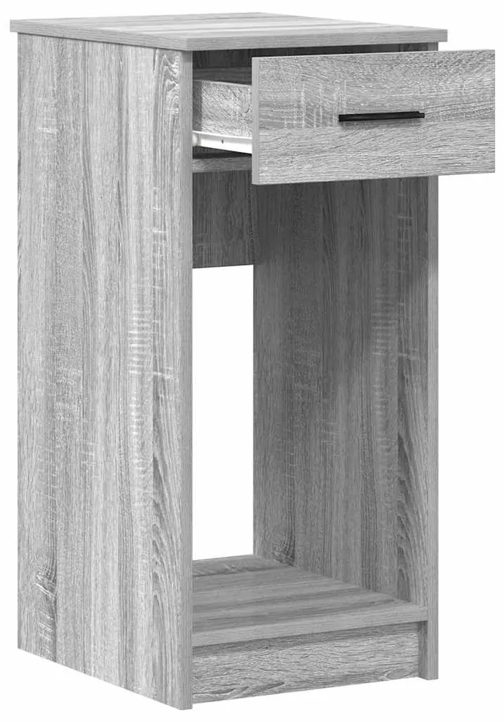 Suporte torre de computador com gaveta 35x45x77 cm cinza sonoma