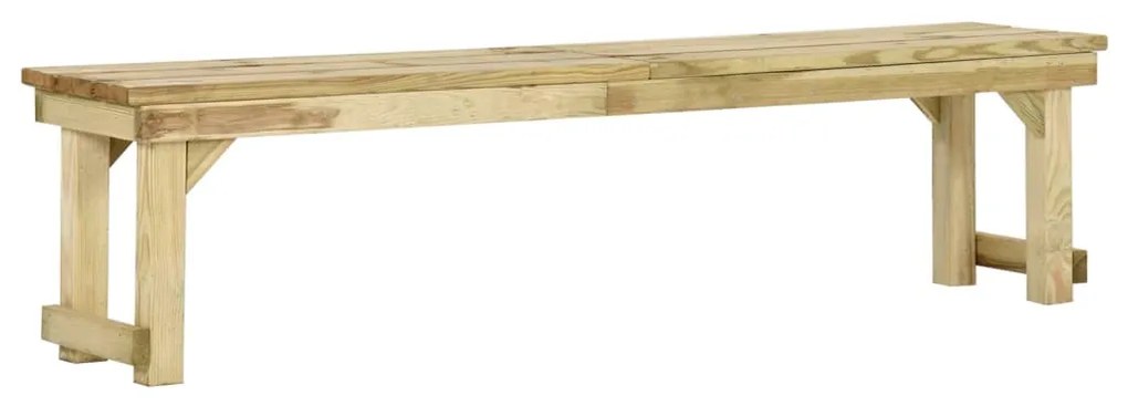 vidaXL Banco de jardim 180 cm pinho impregnado