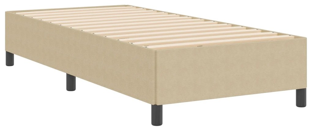 Cama vidaXL Verde Claro Cinza 90x190 cm tecido veludo